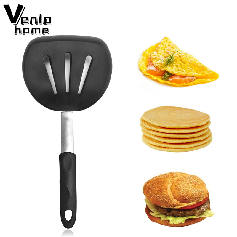 Okonomiyaki Spatula - Гибкая силиконовая лопаточка, широкий антипригарный токарный