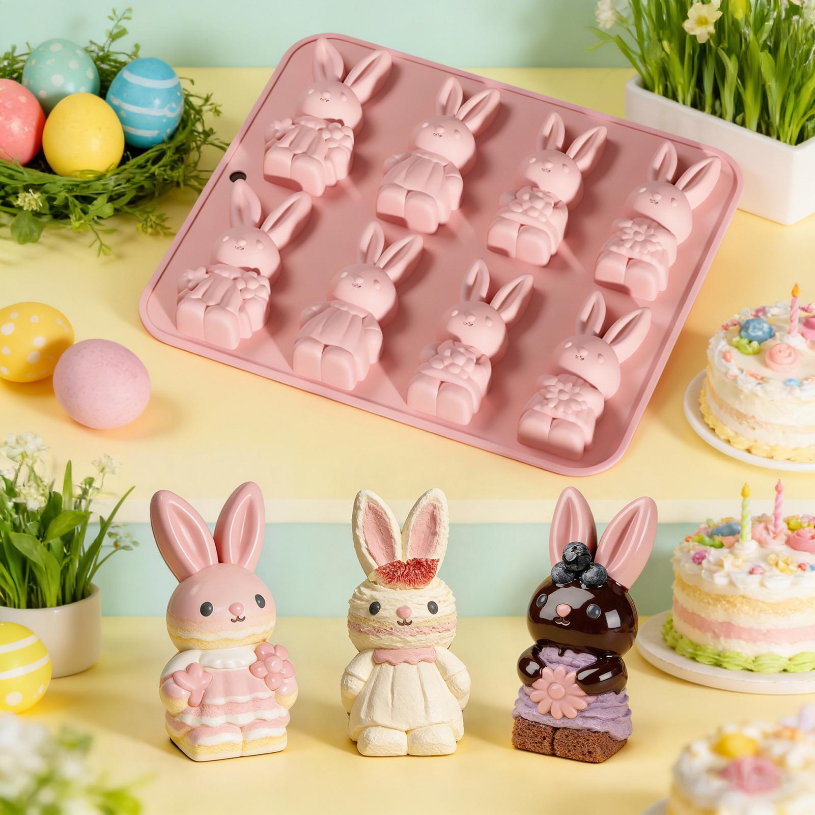 Bunny Cake Mold - Креативная силиконовая форма для выпечки в