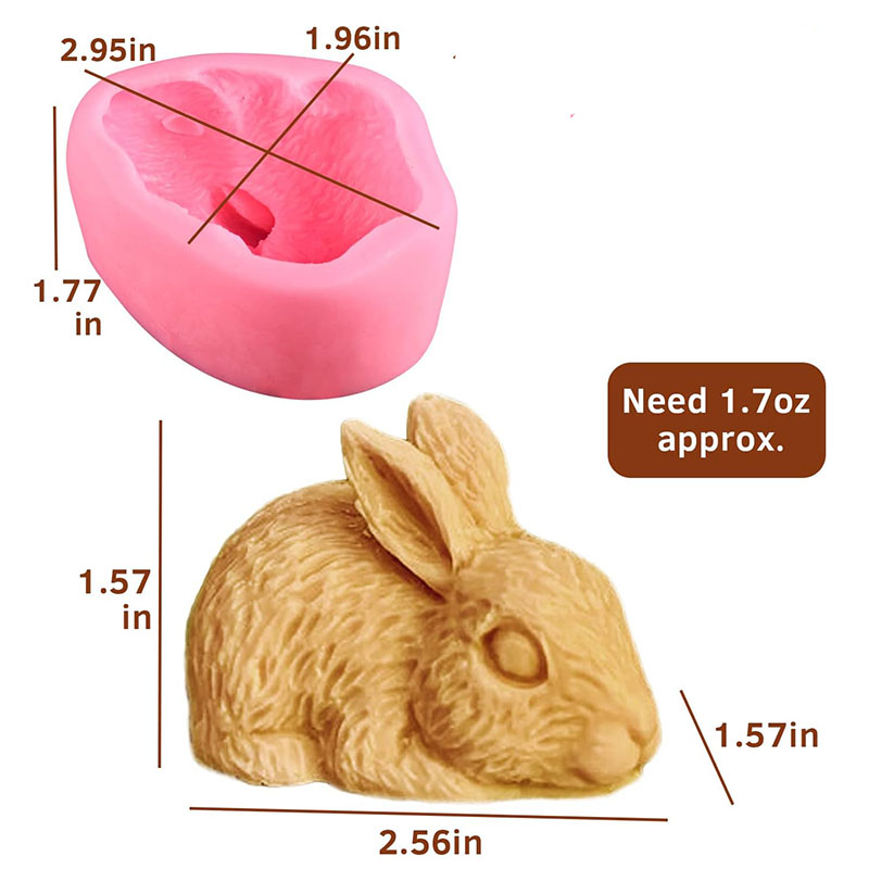 3D силиконовая форма для мыла  – обзор и цена Bunny Cake Mold